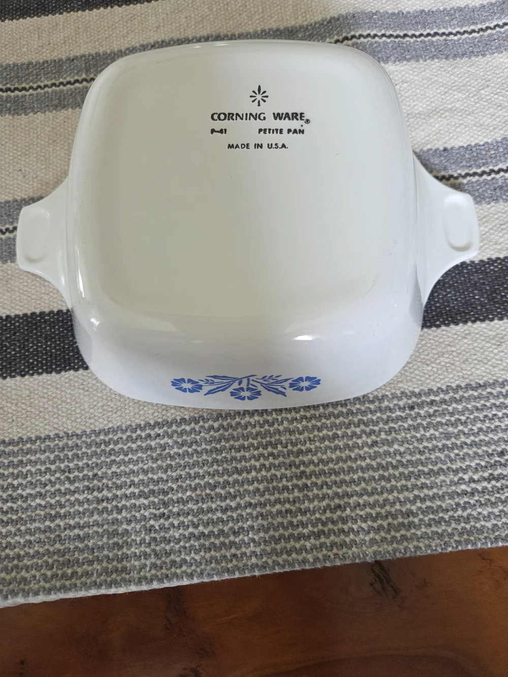 Vintage Corning Ware Blue Cornflower P-41 Petie Pan 5'